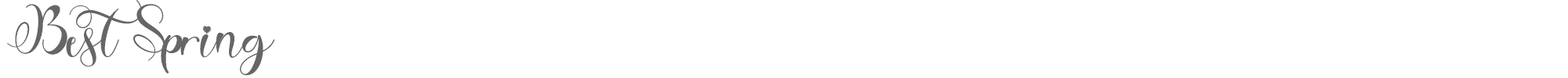 Best Spring Best Spring TTF Personal.ttf font preview